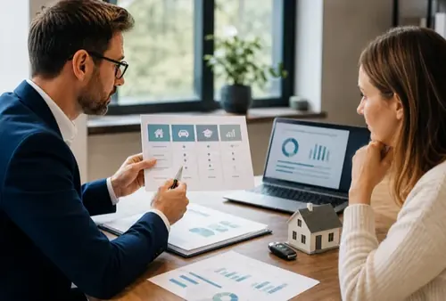 Intermedi&aacute;rio de cr&eacute;dito a explicar op&ccedil;&otilde;es de financiamento