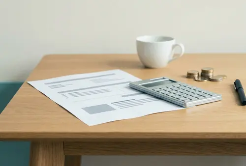 Recibo de vencimento com os descontos de IRS e Seguran&ccedil;a Social